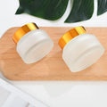 1oz 30ml Transparent Brown Refillable Cosmetic Cream Containers 100g Large Amber Glass Jar for Body Care