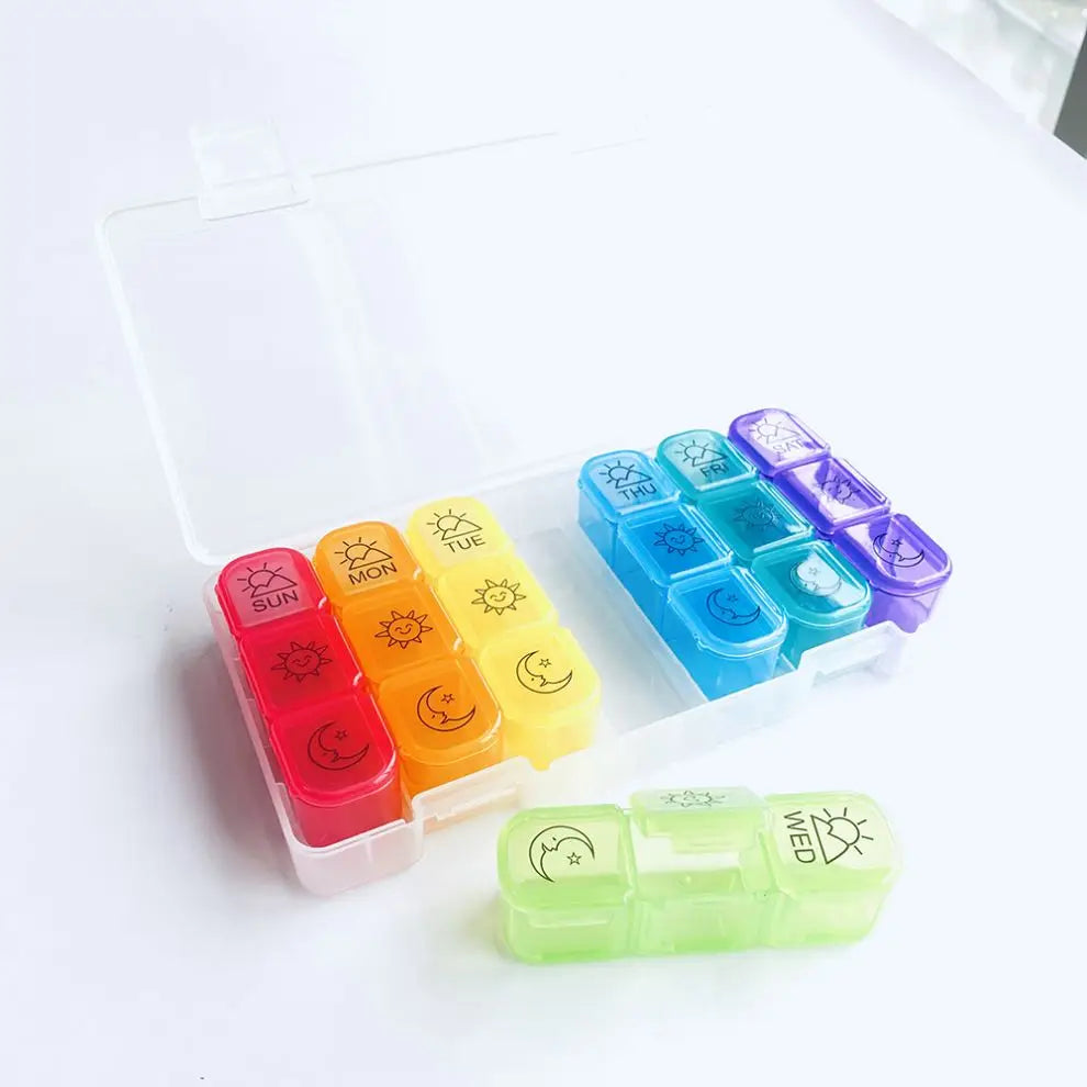 Attractive Design Travel Pill Organizer Compartments PP Pill Storage Case with Competitive Price