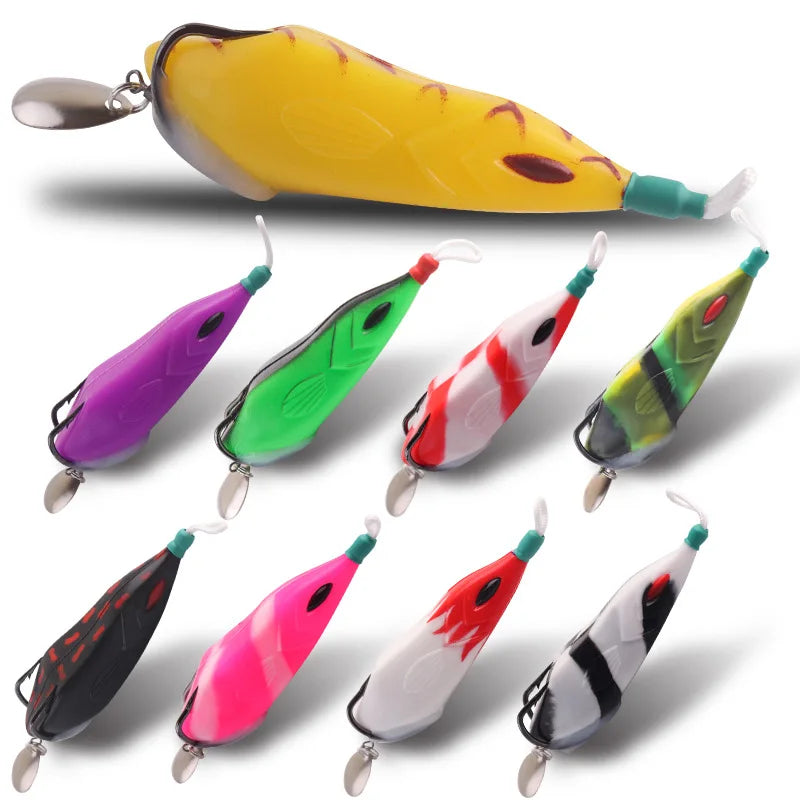 Hotsale 8cm 15g/0.5 Oz Fishing Lure Soft Frog Lure Topwater Lure Snakehead