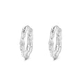 Wholesale 925 Sterling Silver Earrings Simple Round Hypoallergenic Hoops Gold Plated for Women Fine Jewelry