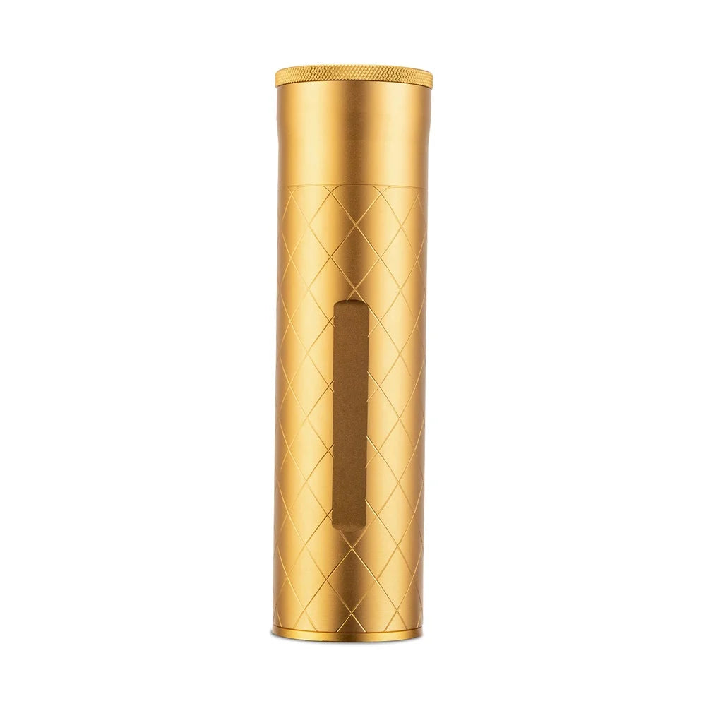 CIGARLOONG Travel Portable Aluminum Sealed Wet Lock Large Diameter Cigar Tube with Hygrometer and Humidifier
