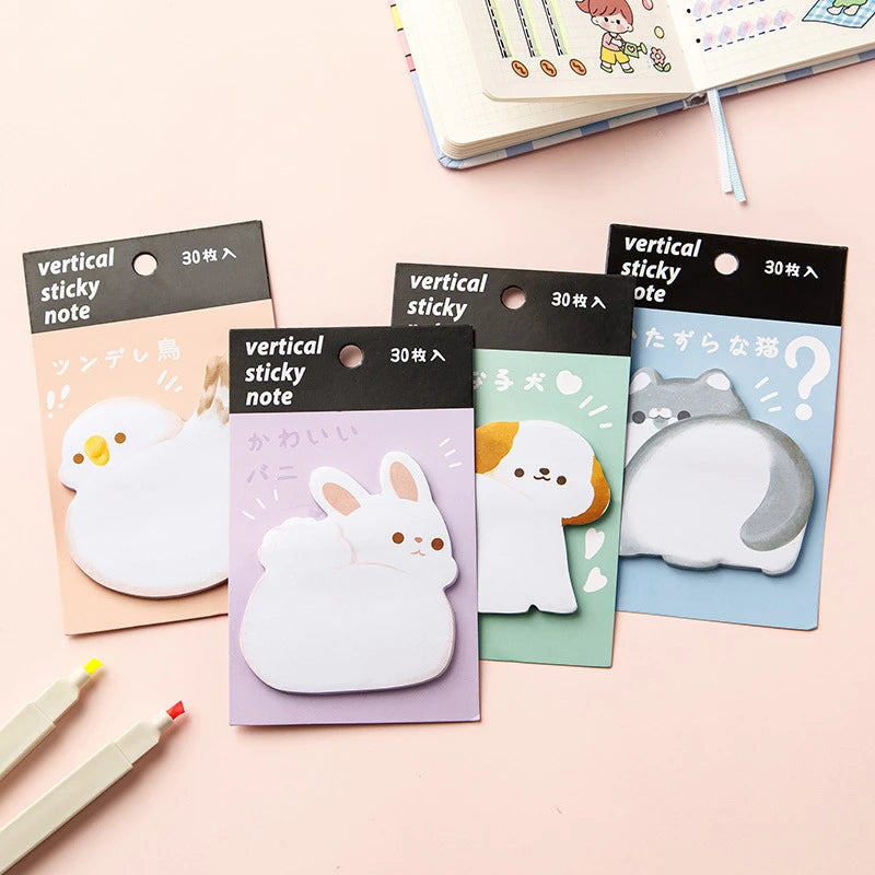 Cute Kawaii Cat Kitty Sticky Notes Sticker Memo Pad Scrapbooking School Office Supply Stationery Gift Bookmark