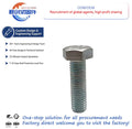 Stainless Steel Hex Head Bolts Outer Hexagonal Bolt DIN931 DIN 933 12.9 Grade Hexagon Socket Bolt Galvanized Bolt