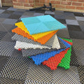 Interlocking Waterproof Anti-Slip Rubber Floor Tiles for Indoor/Outdoor Garage & Man Cave - China Manufacturer