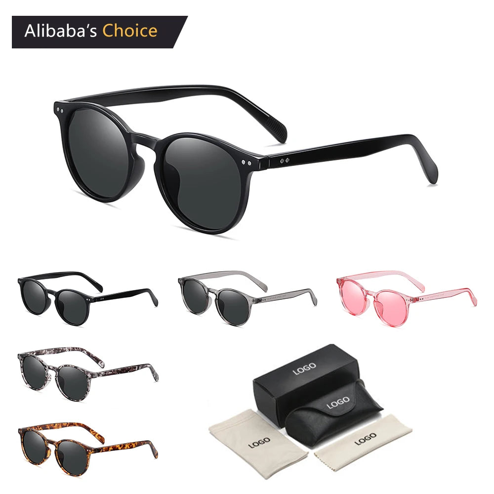 Wholesale New Style Fashion Sunglasses Retro Polarized Shades Custom Logo Sunglasses for Men and Women