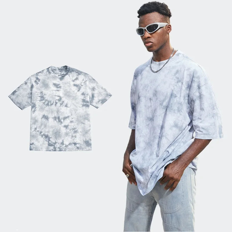 Oversized Heavyweight 100% Cotton Blank Tshirt Men Discharge Printing Custom t Shirt 240 Gsm T-shirt
