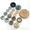 New Design Custom Black Gold 2 Holes 4 Holes Flat Metal Sewing Button Shirt Women