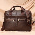HUMERPAUL Custom Men Office Business Bag Real Cowhide Leather Executive Briefcase Luxury Male Computer Handbag for Laptop