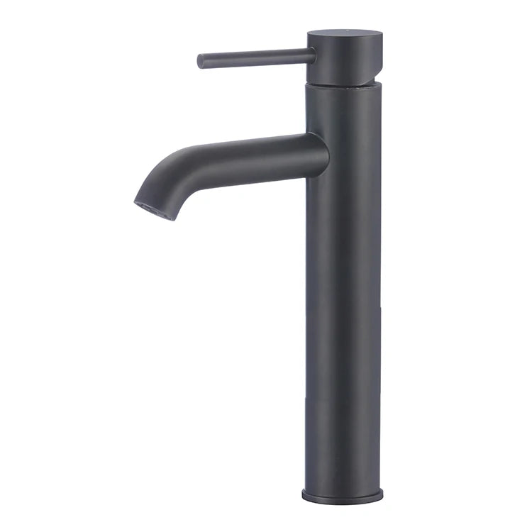Watermark Matt Black Hot and Cold Deck Mounted Brass Basin Mixer Tap Faucet