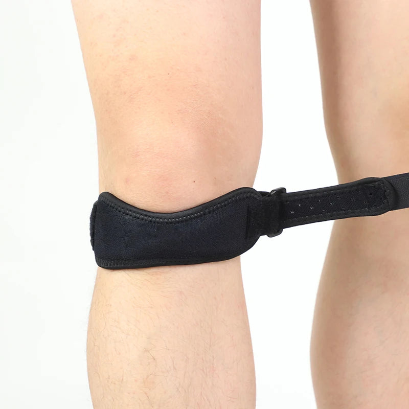 Professional Neoprene Adjustable Patella Knee Strap - Breathable Compression Knee Support for Running Sports & Pain Relief