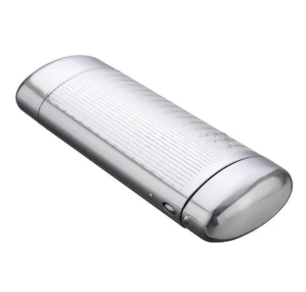 Hard Metal Eye Glasses Spectacle Case Box Storage Aluminum Silver Floral Sunglasses Case Protector