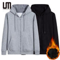 2025 Liu Ming Autumn Winter Collection Men's Clothing Wholesale Zipper Coats Hooded Collar Warm Plus Size Jacket Custom Logo