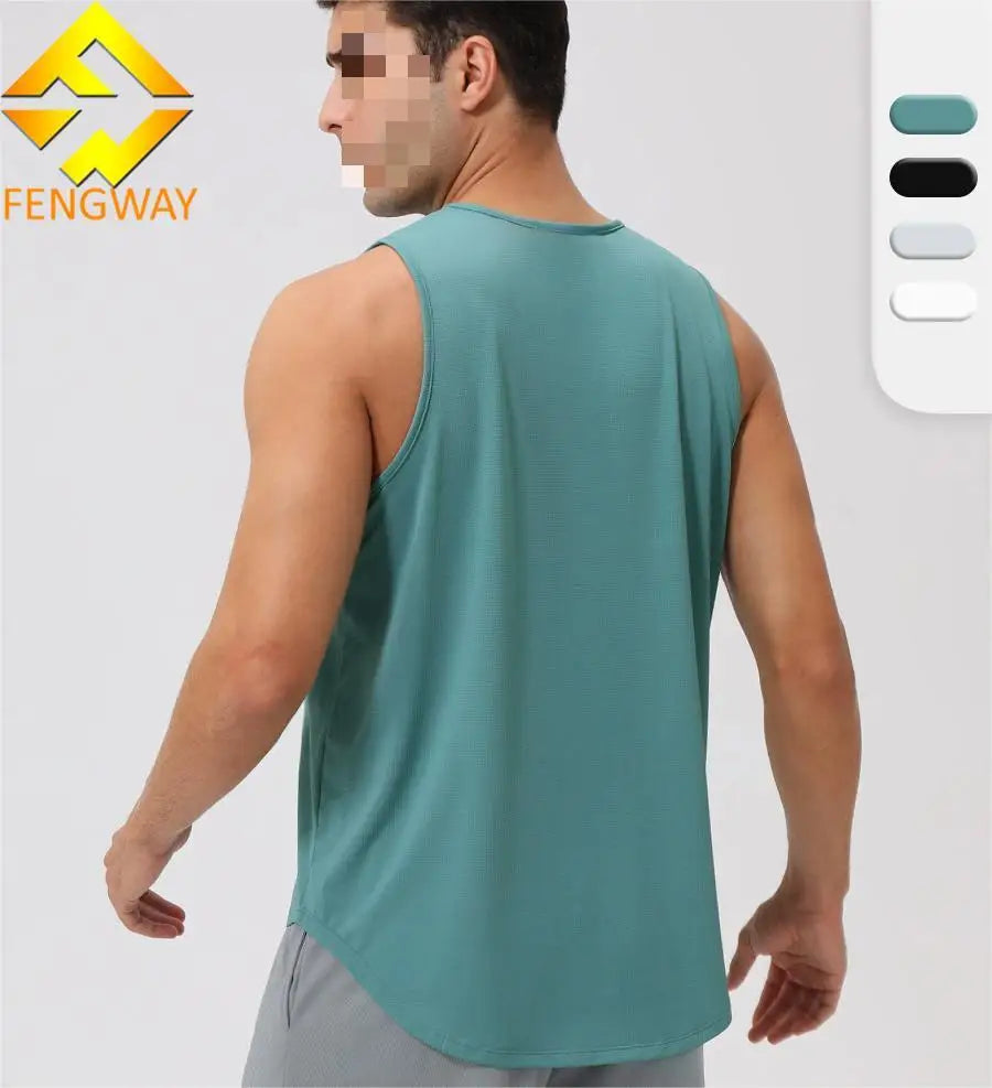 Men's Custom Logo Cotton Gym Muscle Tank Top Windproof Breathable Summer Casual Sportswear Waterproof Vest Sleeveless Workout