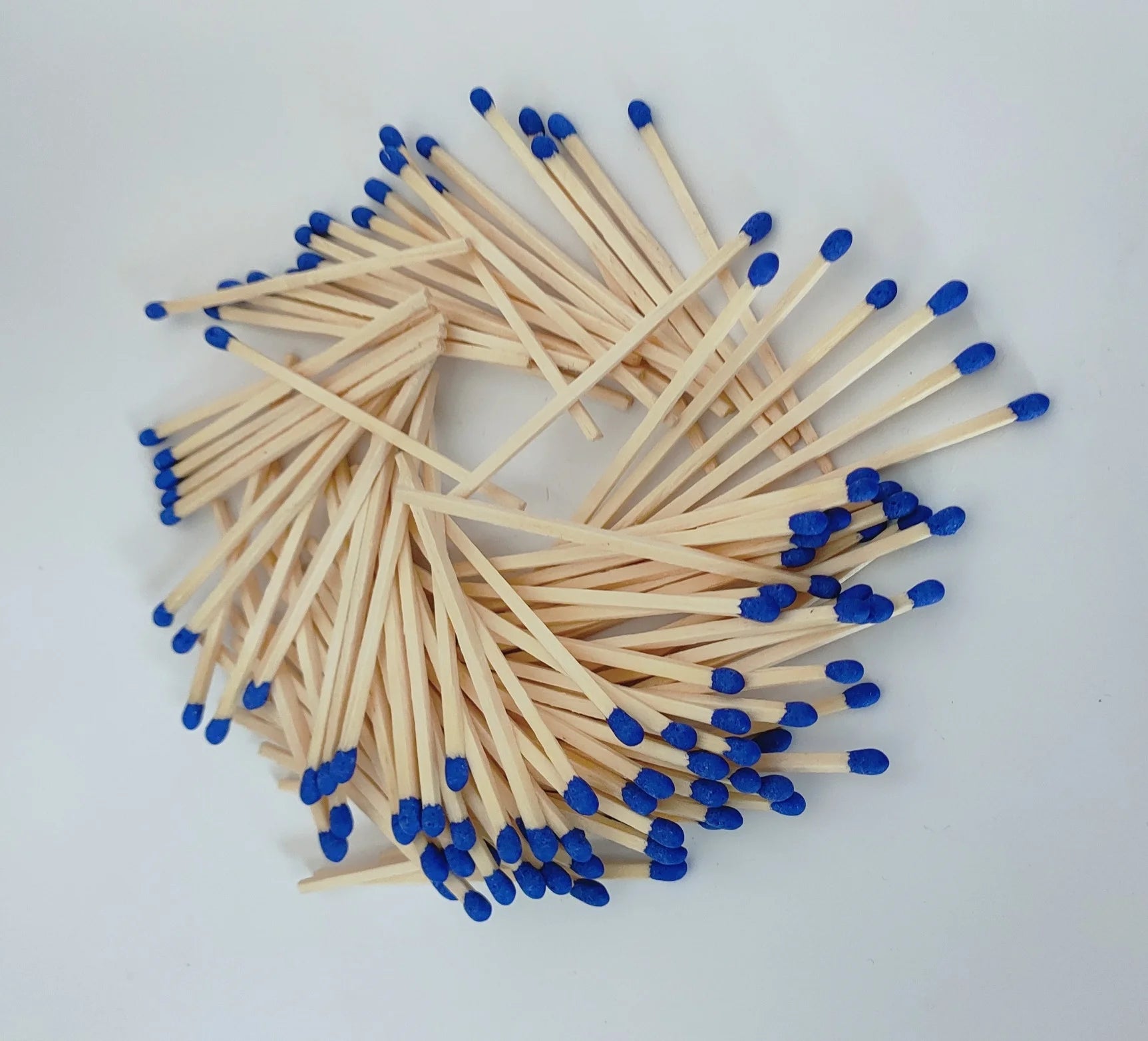 For MST75 Modern 3-Inch Dark Blue Printing Stick Safety Eco-Friendly Wooden Matches for Candle Hotel Party & Household Use