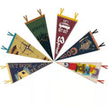 2025 Factory Wholesale Custom Pennant Flag Felt Thermal Cutting Pennants Football Club Hanging Flag Banner