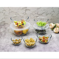 Heat Resistant Glass Salad Bowl Biodegradable Eco-Friendly High Borosilicate Glass Mixing Bowl Serving Bowl