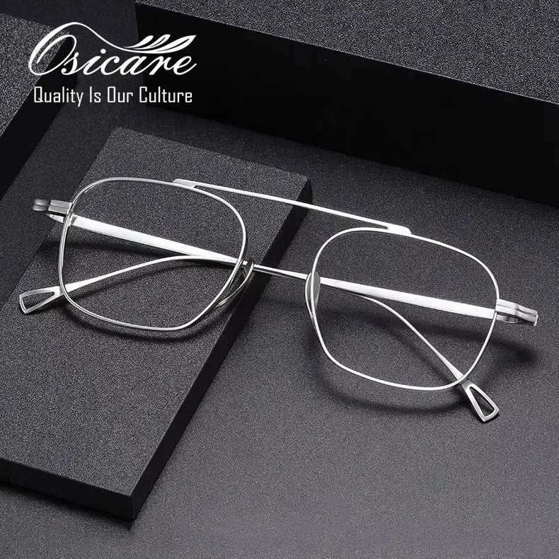 High Quality Designer Men Eyewear Quadro Oculos Big Size End Eyeglasses Best Custom Eye Glasses Pure Titanium Spectacle Frames