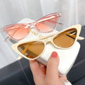 New Vintage Cat Eye Sunglasses Women UV400 Manufacturer's Triangle Eye Cat Sunglasses Street Eyewear Glasses