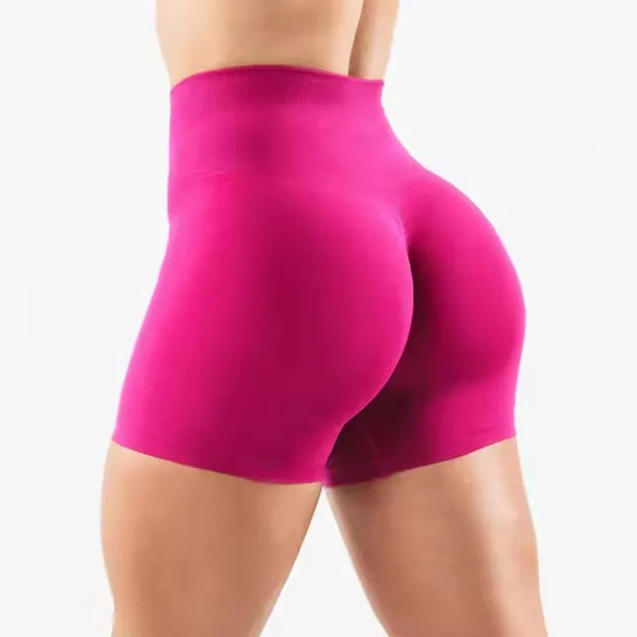 Seamless Fitness Sport Shorts Scrunch Butt Lift Workout Clothing High Waist High Quality Soft Wear Custom Logo Yoga Shorts Women