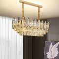 Light Luxury Crystal Chandelier Living Room Lamp Villa Hall Dining Room Bedroom Study Post-modern Simple Crystal Lighting