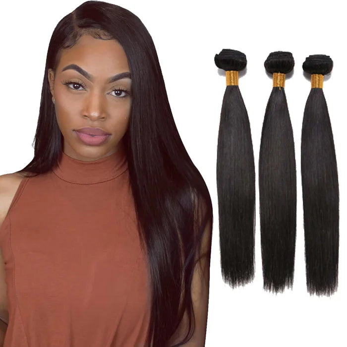 Vendor's 12a Grade 100% Natural Brazilian 16 Inch Straight Hair Weave Custom Packaging for Hair Extensions Raw Human Hair