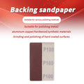 30*93mm Red Hook and Loop Sandpaper Sanding Sheet Flocking Abrasive Paper for Automobiles Furniture Glass Painting Polishing
