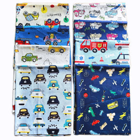 8pcs Eco-Friendly High-quality Car Prints 100% Cotton Craft Fabrics Pre-Cut Cloth Patchwork Square Sheets Home Quilting Hand