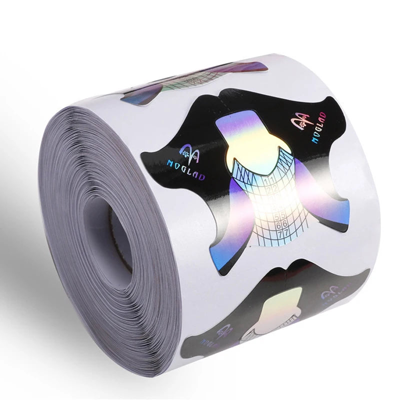 Nail Products 2020 New 300Pcs Per Roll Tip Nails Dazzling Colors French Nail Form Tips for Soak Off UV Gel Quick Extension Tools