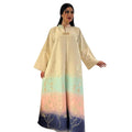 Wholesale Fashionable Plus Size Embroidery Long Sleeve Muslim Dress Luxury Abaya Muslim Long Dress for Women