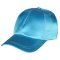 Custom Silks and Satins Stone Washed Satin Lined Quick Dry Closed Back Baseball Cap