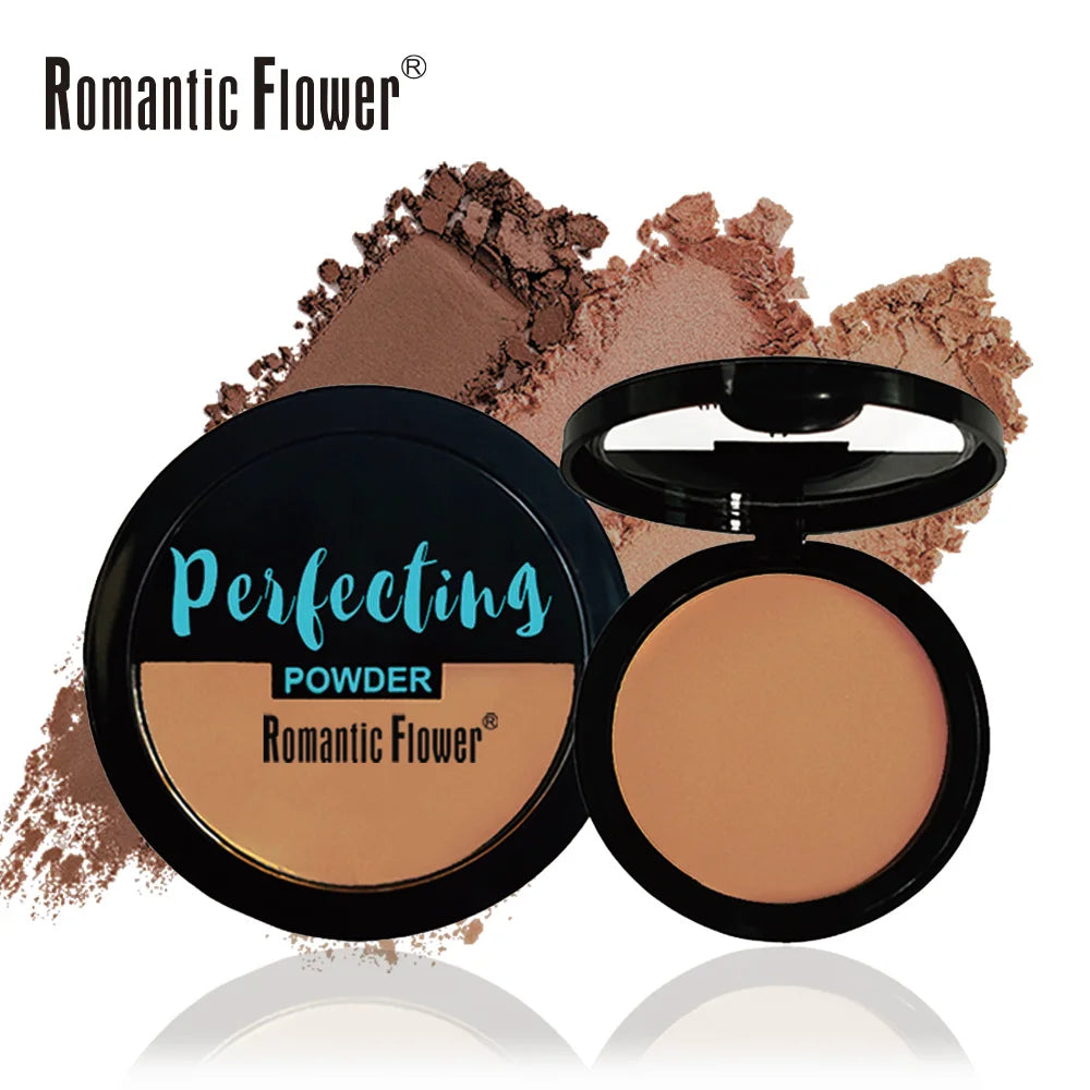 3 Shades Waterproof Make up Matte Pressed Compact Powder for Dark Skin