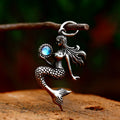 DZDZ012P 2023 NEW Latest Design 316L Stainless Steel Mermaid Pendant for Women Men With Zircon Exquisite Fashion Jewelry Gift
