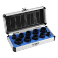 10pc Broken Nut Bolt Extractor Socket Head to Take Hexagonal Screw Tool Screws Remover Threading Tool Kit Black Nuts Set