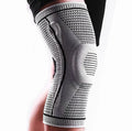 Nylon Knee Compression Support Brace Sleeve Protector with Silicon Pads for Fitness Sports