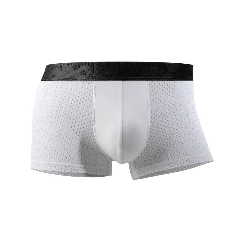 Custom Logo Sport Men'S Cotton Boxer Boxers With Soft Stretchy Waistband Boxer Shorts