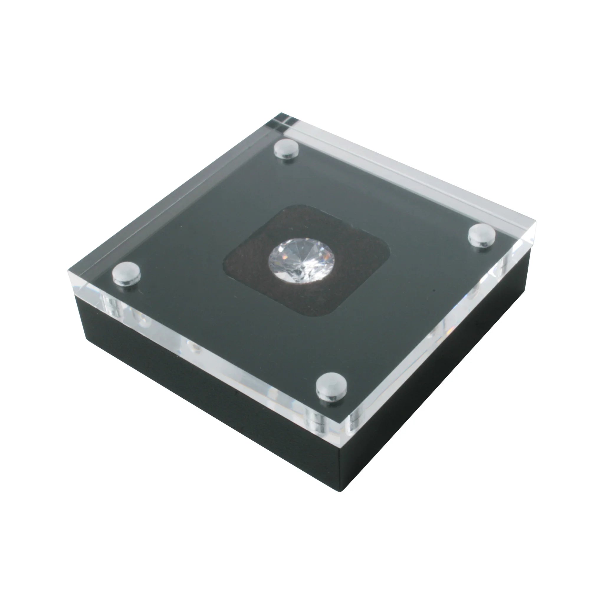 DK21608 Loose Diamond Box Stylish Clear DK21608C DK21608B DK21608W With Magnetic Cover 50 X 50 X 15mm
