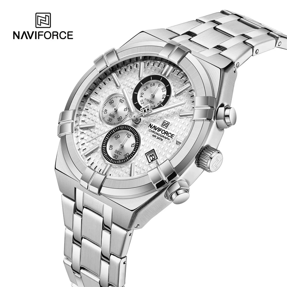 NAVIFORCE 8042 SWS Factory Cheap Quartz Wrist Watches for Men Small Three Needle Business Male Waterproof Big Dial Custom Logo