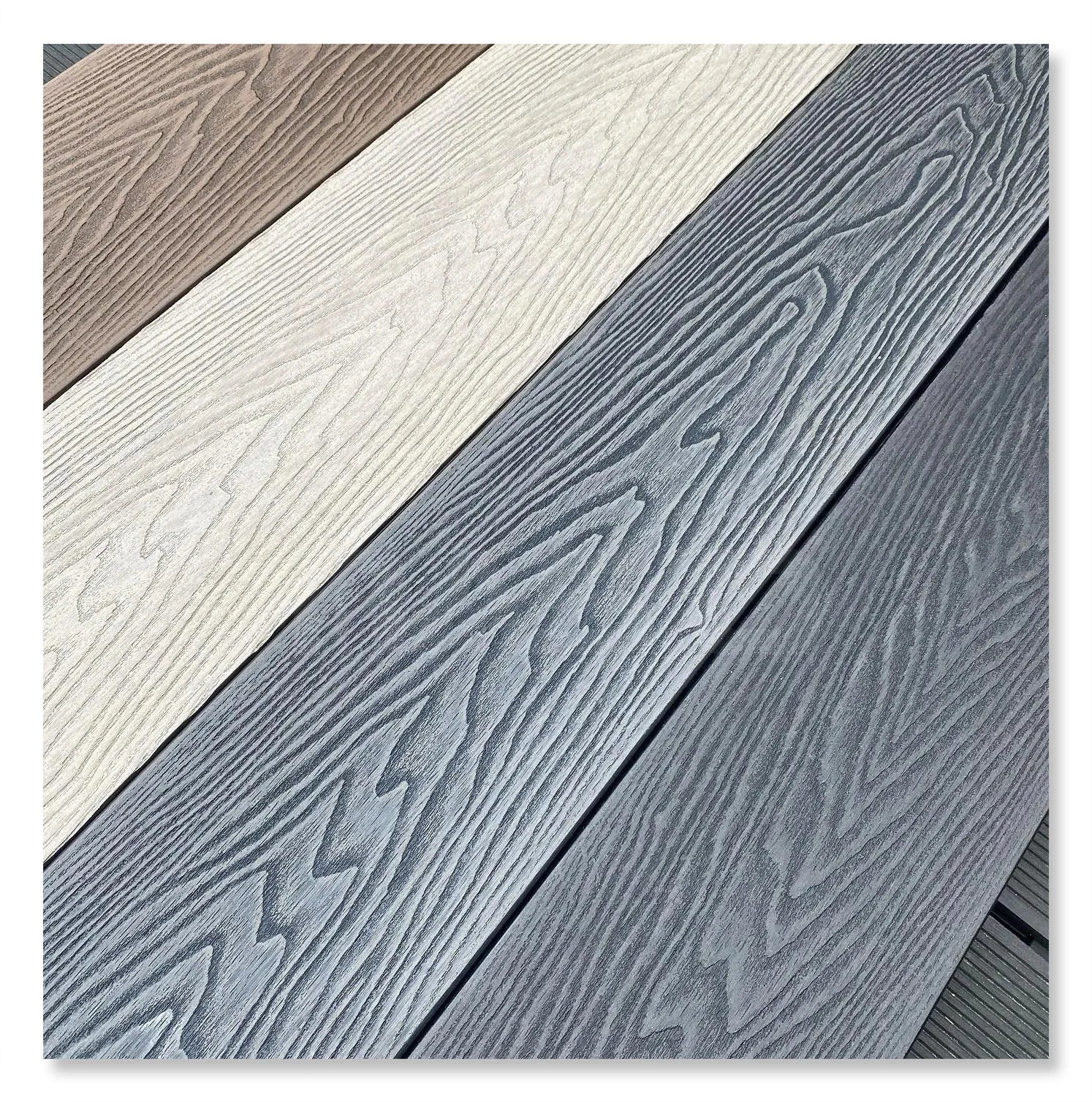 New Tech Waterproof Crack-Resistant Hollow WPC Composite Deck Boards for Outdoor Garden Park Use Eco-Friendly Anti-Slip