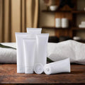 Customizable 15ml 30ml 50ml 100ml White Plastic Flip Top Soft Tubes Empty Cosmetic Packaging for Hand Cream Lotion Squeeze Tube
