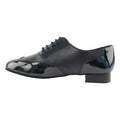 Comfortable Black Genuine Leather Boys Zapatos De Baile Latin Salsa Dancing Shoes Men US 4.5-13.5 Heel Height 2.5cm Dance Shoes