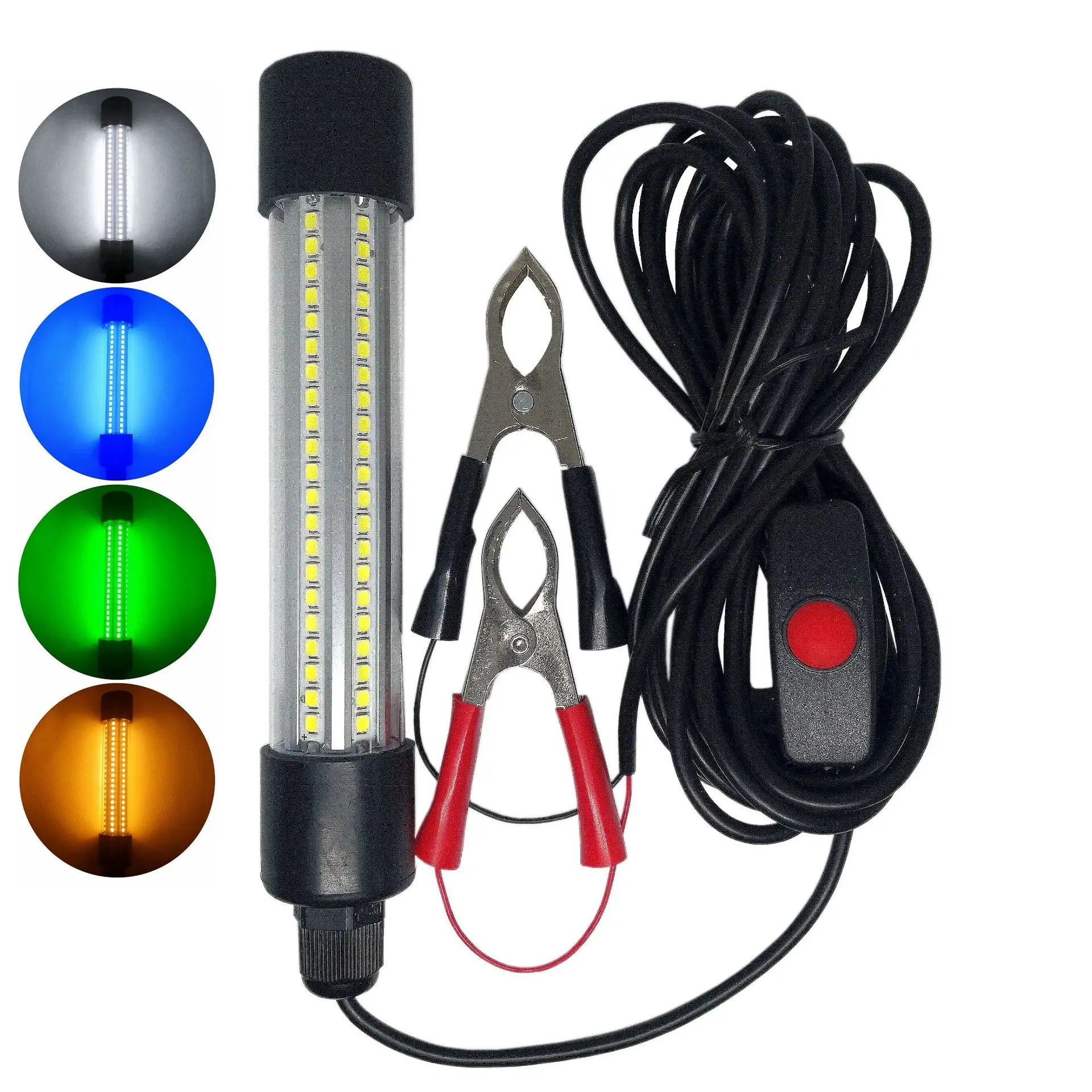 Waterproof Long Line 12-24v Led Underwater Fishing Light Stick 13w Dock Boat Night Fishing Finder Attractants