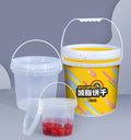 1L~5L ~10L Sauce Honey Candy Biscuit Beverage Packaging Bulk Food Storage Airtight sealed Plastic Water Bucket with Lid