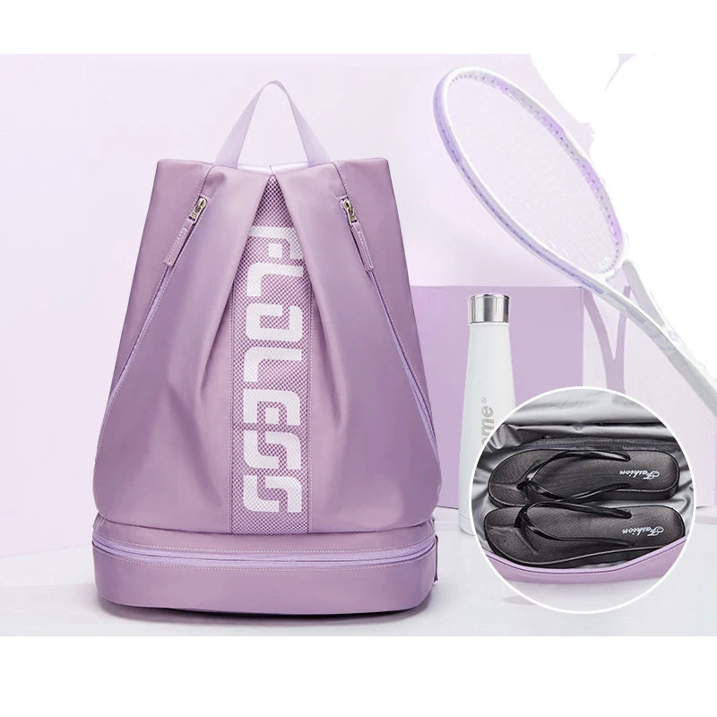 Male & Female Fitness Backpack Waterproof Dry Wet Separation Portable Beach Storage Shoulder Sports Bag