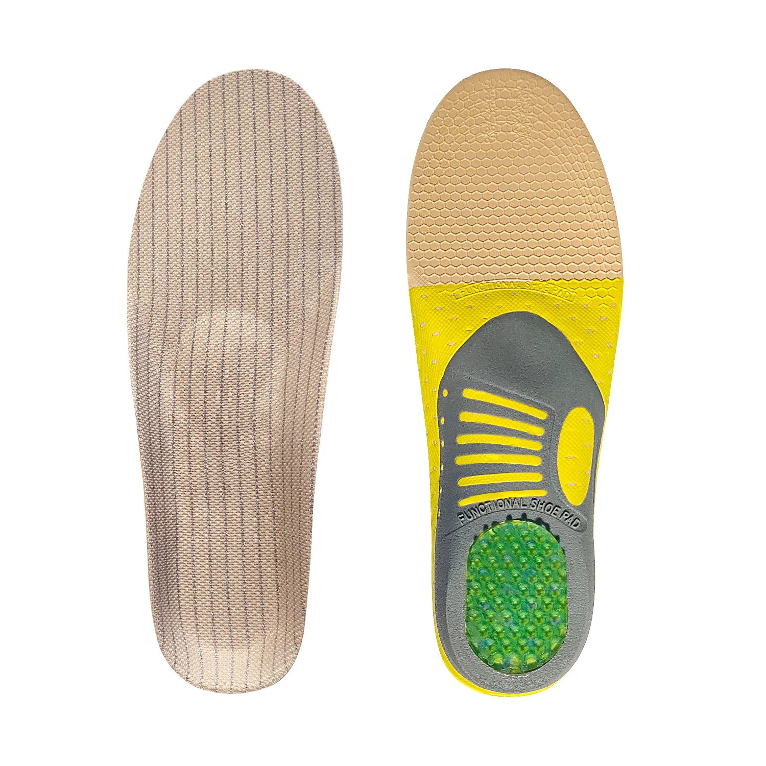Flat Foot Correction Insoles Men and Women Arch Massage Breathable Shock Absorption Insoles