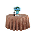 Luxury Brown Round Table Clothes Wedding