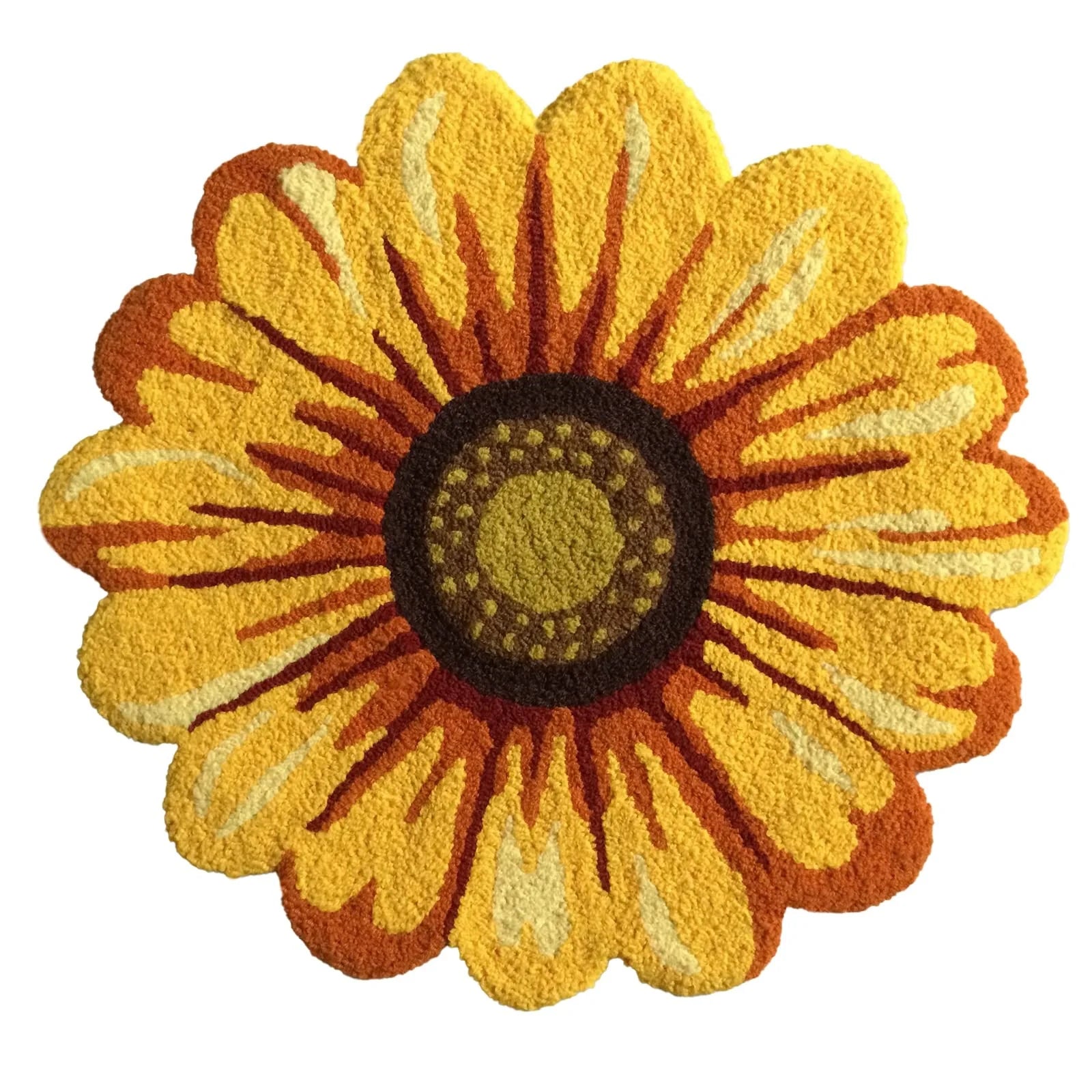 Anti-Slip Floor Mat Custom Irregular Shape Die Cut Carpets Design Mats Handmade Bedroom Flower Carpet for Home Decorate