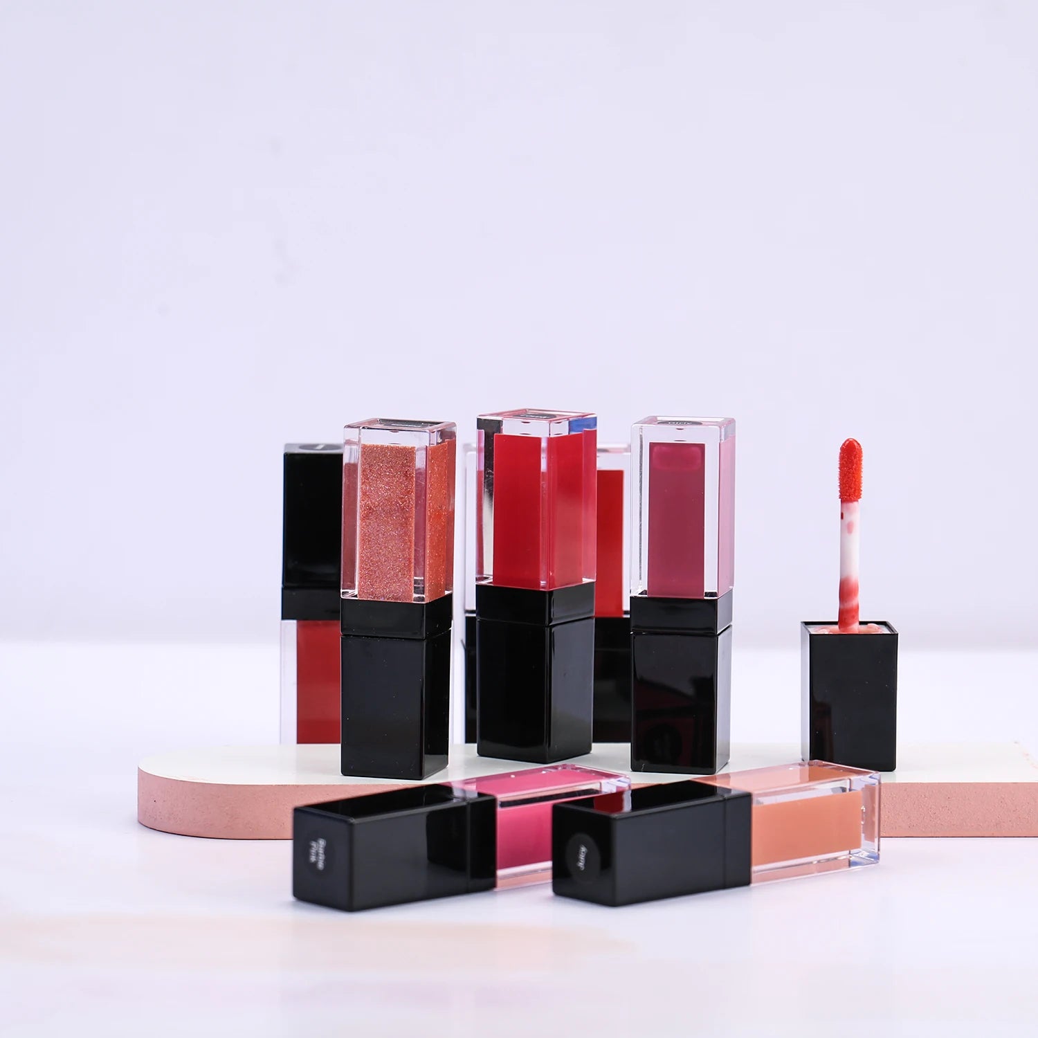 Wholesale Unique With Lip Brush Custom Printed Lip Gloss Tubes Packaging Lip Gloss Custom Logo