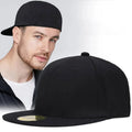 Unisex Casual Street Sporty Dad Hats Rear Sealing Fitted Snapback Baseball Cap Plain Dye Team Ball Cap Elastic Gorras Hip Hop