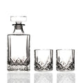 Factory Sell Custom Square Bulk Single Crystal Whisky Decanter Glass Bottle Manual Polish Glass Decanter