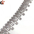 Fashion Garment Accessory Decorative Crystal Applique Rhinestone Chain Trim for Shoes and Bags